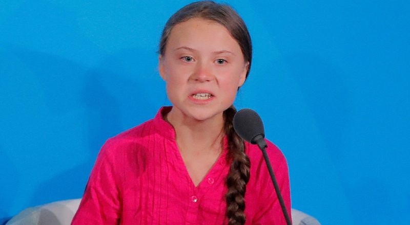 Create meme: Greta Thunberg, Greta Thunberg is evil, Greta Thunberg's illness