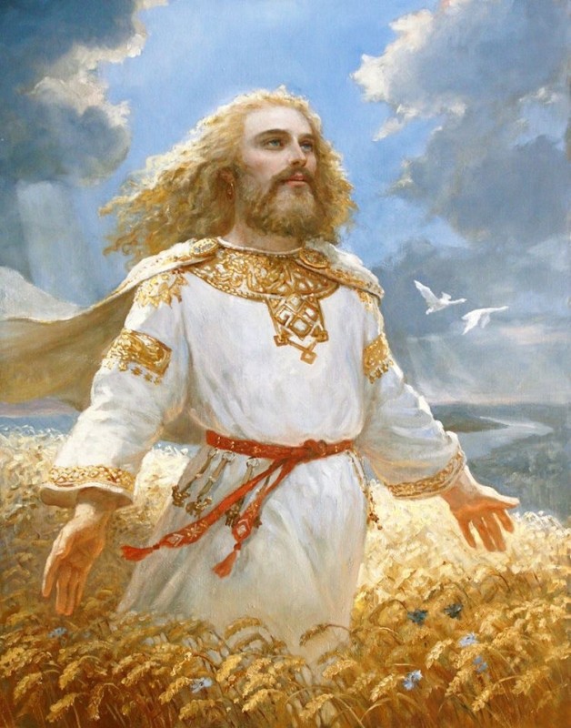 Создать мем: славянский бог солнца, даждьбог славянский, андрей шишкин славянские боги