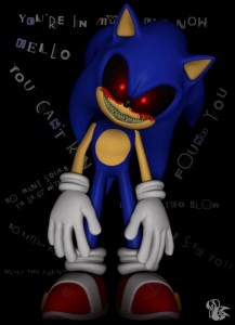 Создать мем: соник и соник ехе, sonic exe, соник