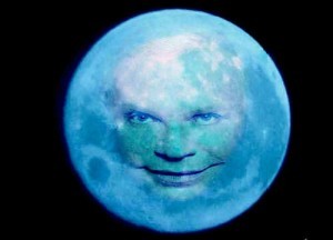 Создать мем: мем луна, песня голубая луна, лицо луны