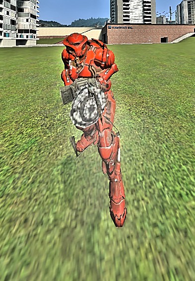 Create meme: mod for Iron Man gta, The red robot escapes the game, robots game