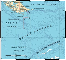 Create meme: the broadest Strait in the world, where is the Drake passage, south america