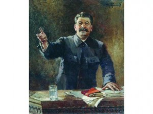 Создать мем: картина сталин за работой, сталин портрет, иосиф виссарионович сталин