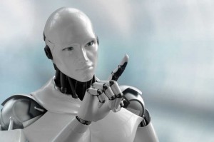 Create meme: the robot runs, robotics future, artificial intelligence