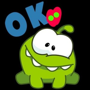 Create meme: amnam, stickers om nom, om nom