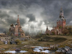 Create meme: Russia, Apocalypse, Apocalypse in Moscow The Kremlin is destroyed