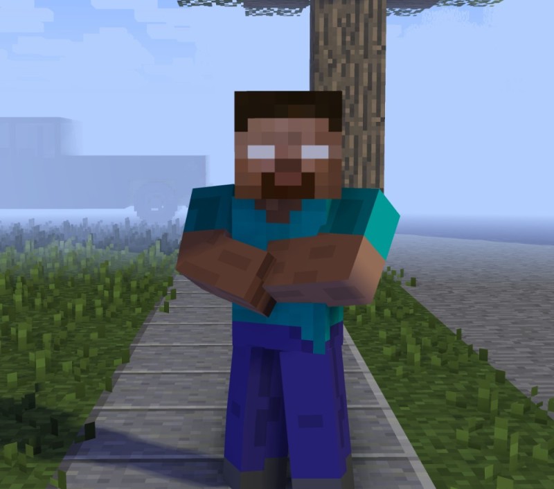 Create meme: minecraft heroes of herobrine, minecraft herobrine, herobrine 