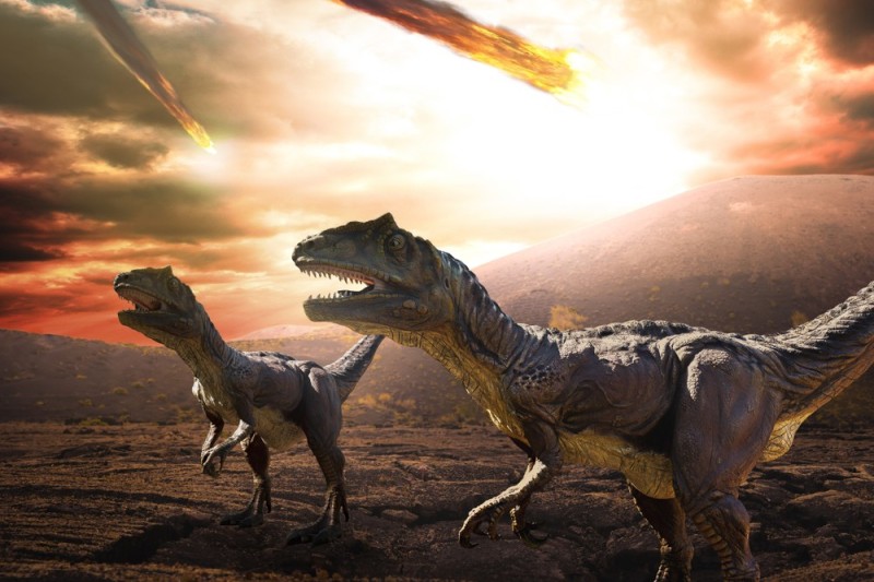 Создать мем: вымирание динозавров падение астероида, велоцераптор jurassic world evolution 2, jurassic world evolution динозавры