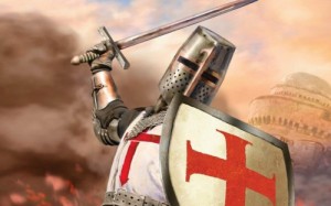 Create meme: the Crusades, crusade, ave maria deus vult