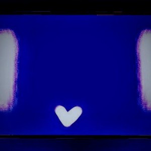 Create meme: blue heart, darkness, cloud heart