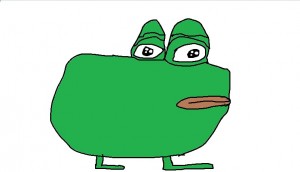 Создать мем: пепе с маской плачет, pepe the frog, пепе