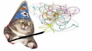 Create meme: cat wizard, vzhuh and, cat vzhuh