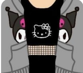 Create meme apron template with hello kitty, roblox tshirt, apron