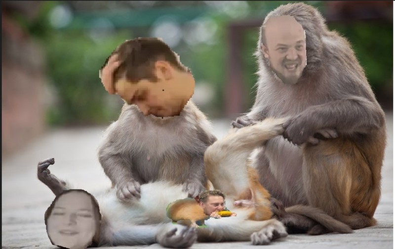 Create meme: monkey , The love of monkeys, The monkey buys himself a juice