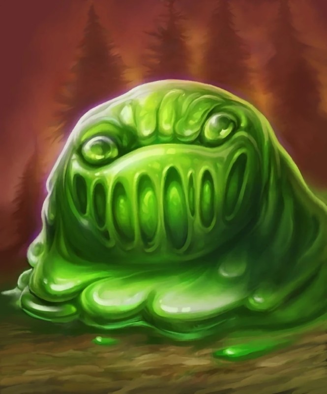 Create meme: Slug warcraft, slime art, Monster slime
