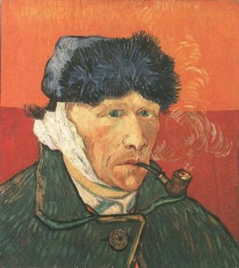 Create meme: gogs, painting a self-portrait, van gogh self portrait