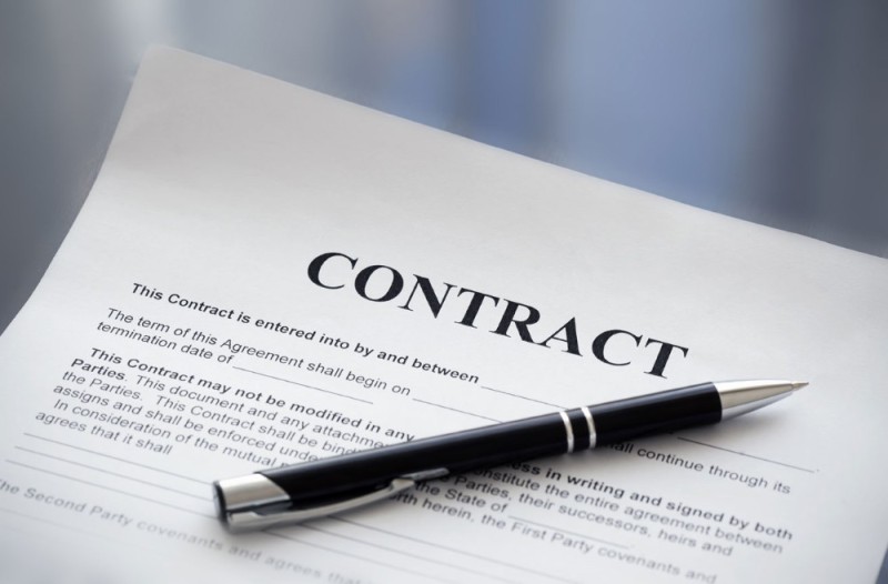 Create meme: contract, text page, the contract 