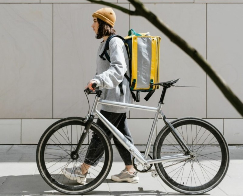 Создать мем: белый bike courier, a-bike, складной велосипед