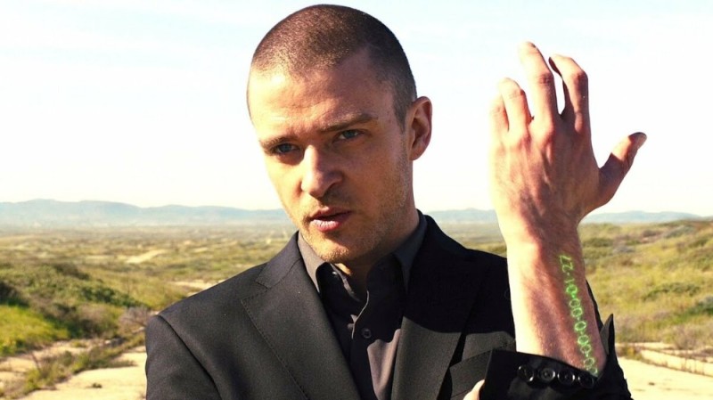 Create meme: a frame from the movie, Justin timberlake, time movie 2011