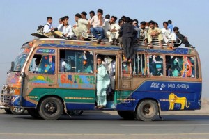 Создать мем: автобусы в пакистане, индийский автобус, автобус непал
