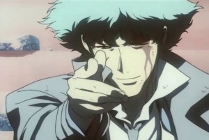 Create meme: cowboy bebop spike, anime cowboy bebop, cowboy bebop