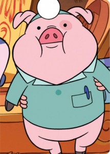 Create meme: Puglia, Puglia pig from gravity falls