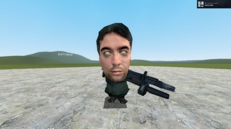 Create meme: garry’s mod, A 3-face bandage in Garry's Mod, defolt the face