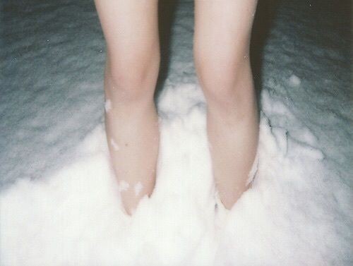 Create meme: women's feet in the snow, feet , frozen feet