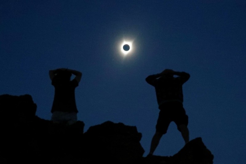 Create meme: lunar eclipse, annular solar Eclipse, the Eclipse of the sun 