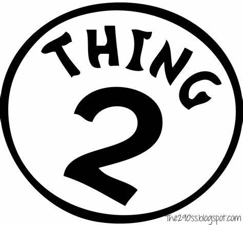 Создать мем: thing 2, thing two, логотип