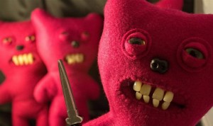 Create meme: toothy toys, scary soft toys, funny plush toy
