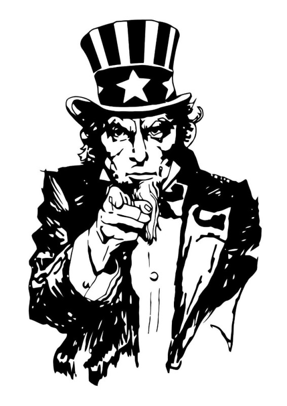 Create meme: uncle Sam , uncle Sam , Uncle Sam is black and white