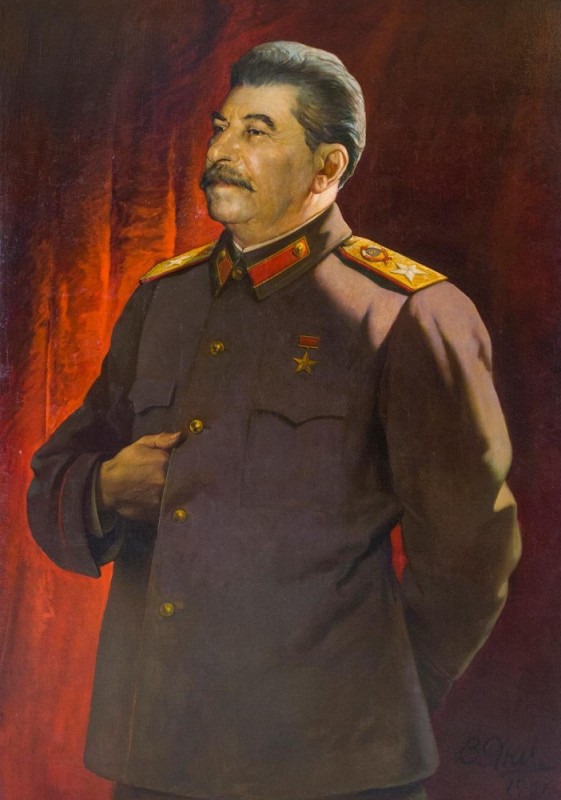 Создать мем: портрет сталина, сталин великий человек, сталин
