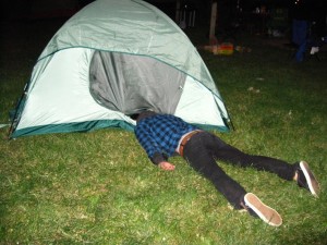 Create meme: the tent will be our photo, overnight in a tent, tent