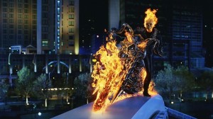 Create meme: Ghost rider blue flame gif, animation Ghost rider, pictures from the movie Ghost rider