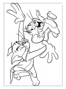 Create meme: Tom and Jerry coloring spike, coloring tuffy and Jerry, coloring Tom and Jerry