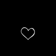 Создать мем: белое айфоновское сердечко на черном фоне, человек, чёрный фон