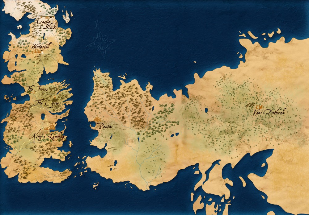 Full Game Of Thrones Map Essos