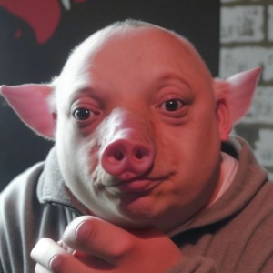 Create meme: pig, the pig's face, pig