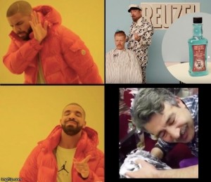 Create meme: rapper Drake meme, template meme with Drake, meme with Drake pattern