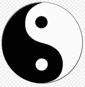 Create meme: the Yin Yang symbol