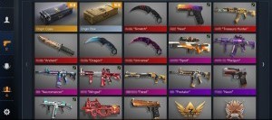 Create meme: a screenshot of the inventory in standoff 2, inventory standoff 2, skins in standoff invento