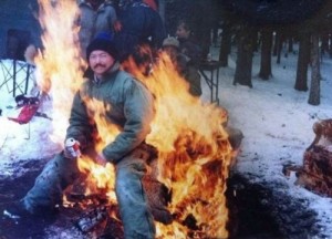 Создать мем: fire, meanwhile in russia, люди