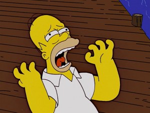 Create meme: Homer Simpson crying, the simpsons background, the simpsons memes