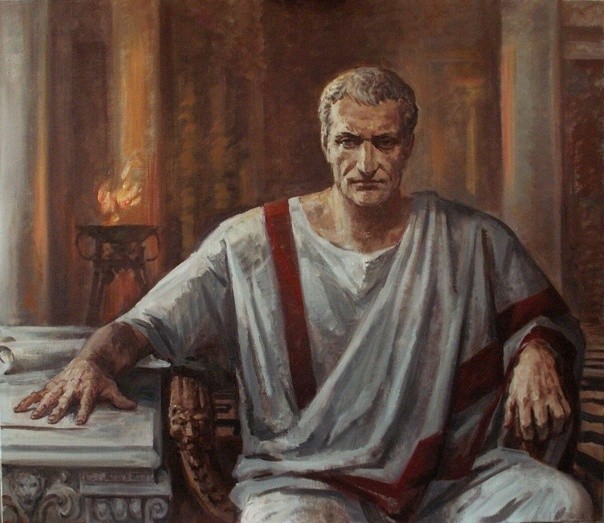 Создать мем: марк туллий цицерон, цезарь картина, римский император гай юлий цезарь