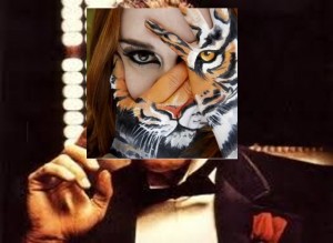 Создать мем: вито корлеоне, женщина тигрица, тигрица