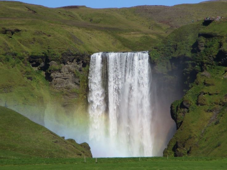 Создать мем: водопад, водопад скоугафосс исландия, водопад скоугафосс исландия сверху
