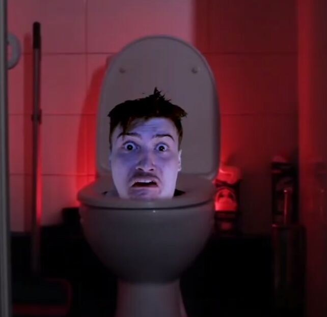 Create meme: darkness, the old toilet , talking toilet