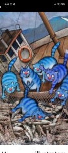 Create meme: blue cats of Irina zenyuk 2017