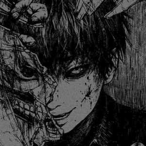 Create meme: Tokyo ghoul, dark drawings, figure